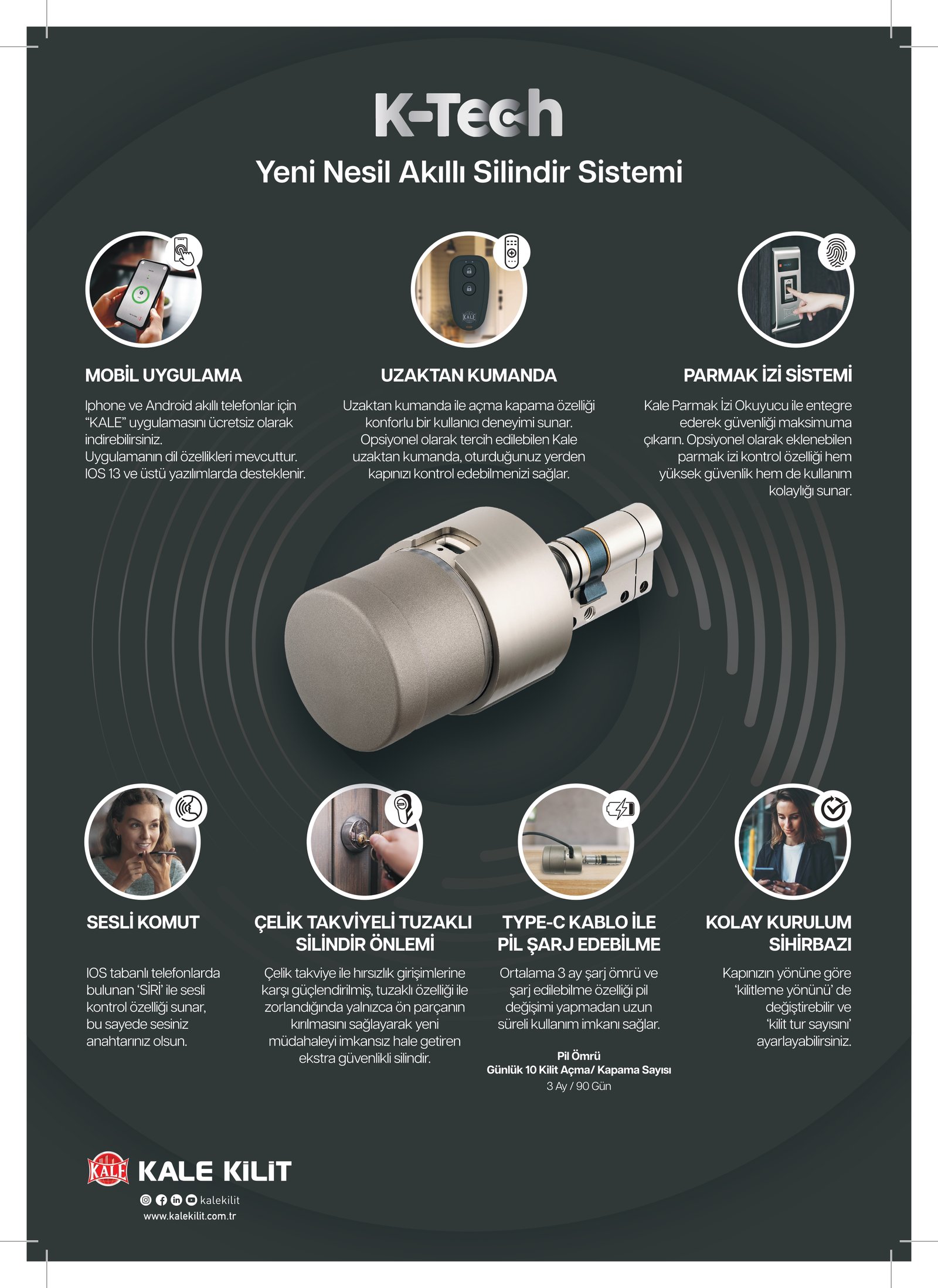 K-Tech Yeni Nesil Akıllı Kilit Sistemi