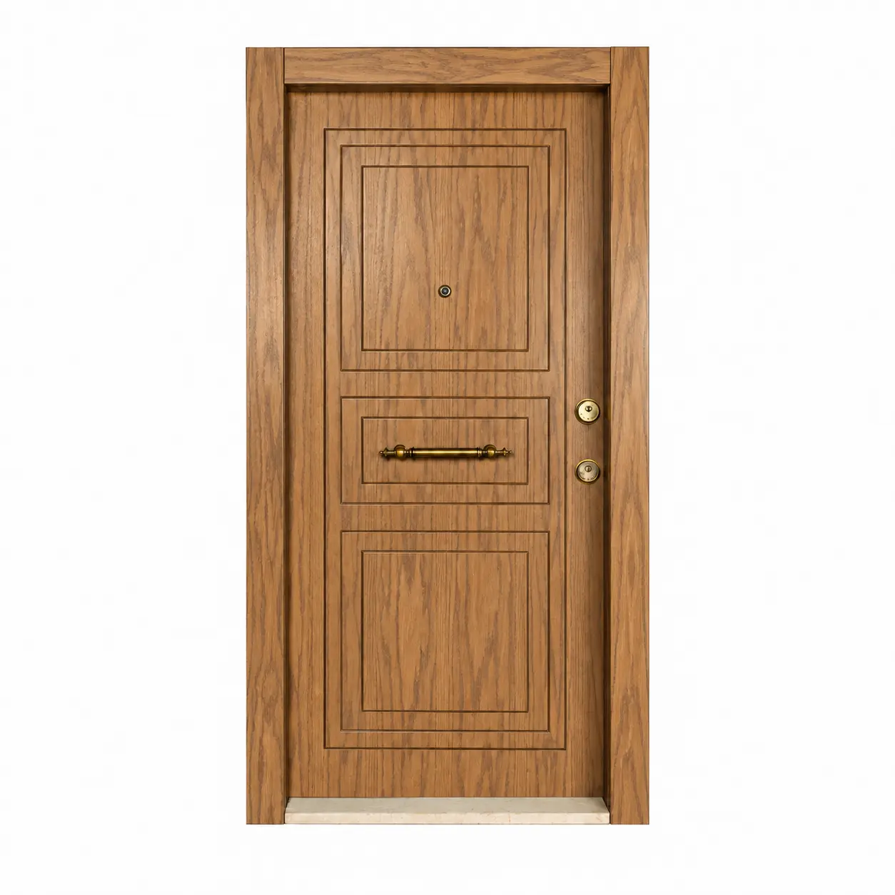 Kale D04 butik çelik kapı ön görünüm